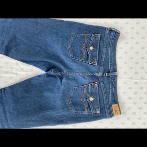 Levi's 505 Straight Leg Dark Denim Jeans, size 12L